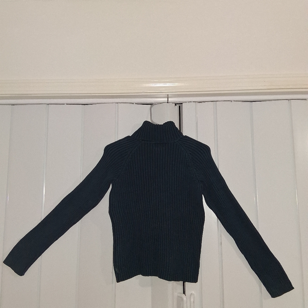 Calvin Klein Jeans Dark Ribbed Turtleneck Sweater